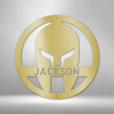 Spartan Helmet Personalized Gifts - Custom Metal Sign - GiFTiFY