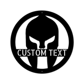 Spartan Helmet Personalized Gifts - Custom Metal Sign - GiFTiFY