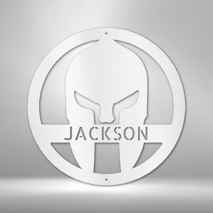 Spartan Helmet Personalized Gifts - Custom Metal Sign - GiFTiFY