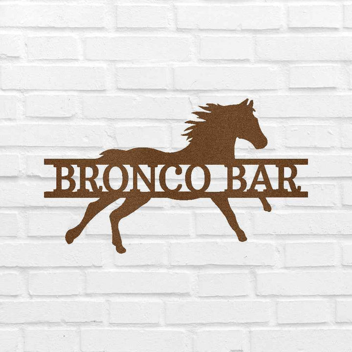 Sprinting Horse Personalized Gifts - Custom Metal Sign - GiFTiFY