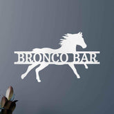 Sprinting Horse Personalized Gifts - Custom Metal Sign - GiFTiFY
