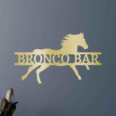 Sprinting Horse Personalized Gifts - Custom Metal Sign - GiFTiFY