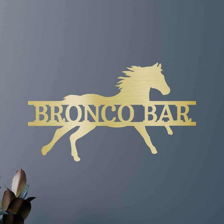 Sprinting Horse Personalized Gifts - Custom Metal Sign - GiFTiFY