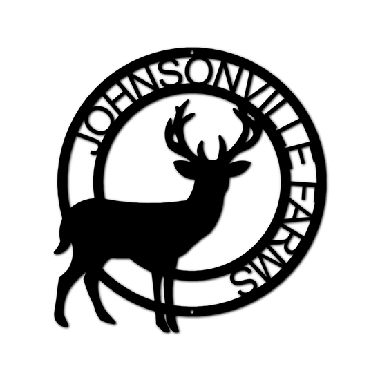 Stag Deer Antler Personalized Gifts - Custom Metal Sign, Christmas Gift Decor - GiFTiFY