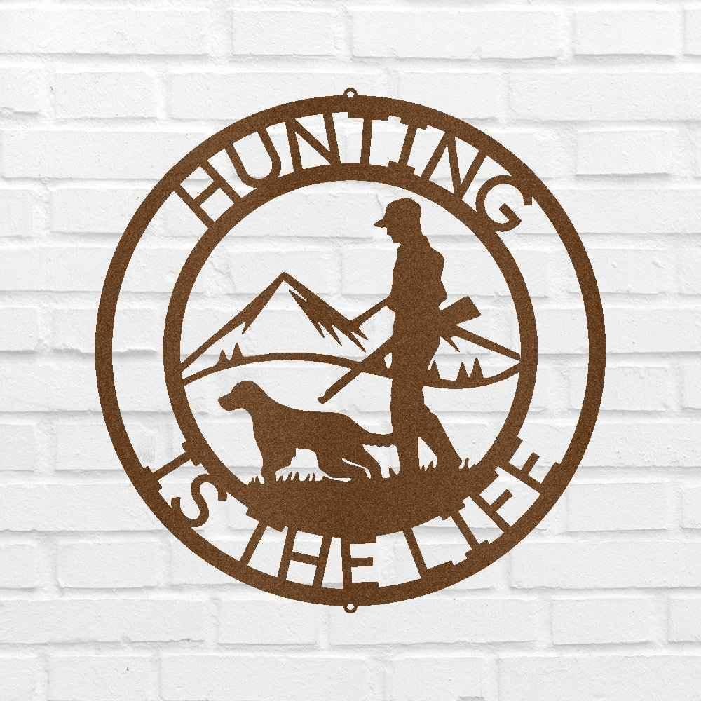 The Hunter Personalized Gifts - Custom Metal Sign - GiFTiFY