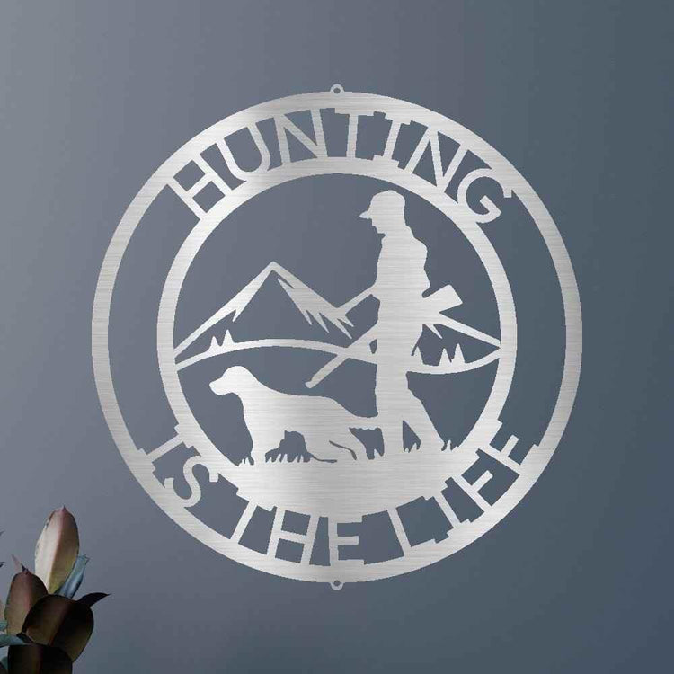 The Hunter Personalized Gifts - Custom Metal Sign - GiFTiFY