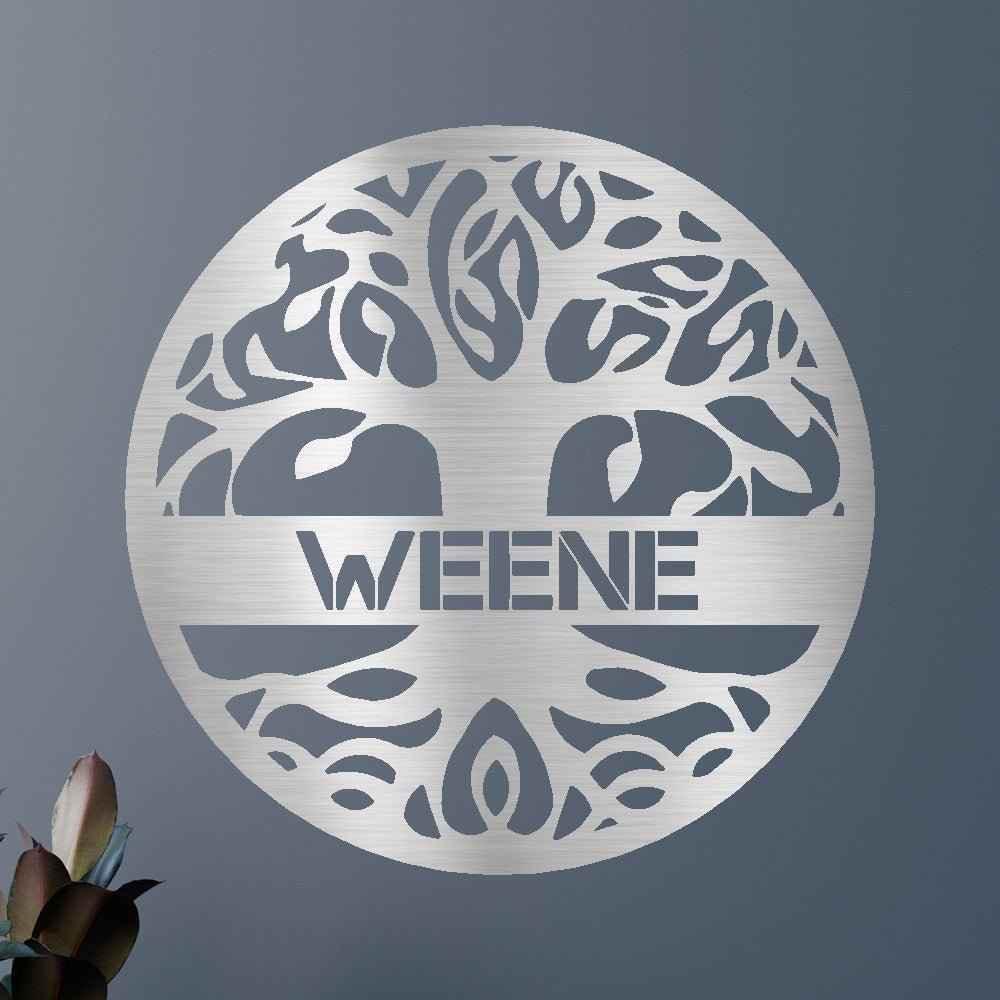 Tree of Life Sign - Custom Metal Sign, Family Tree, Wedding Present - GiFTiFY