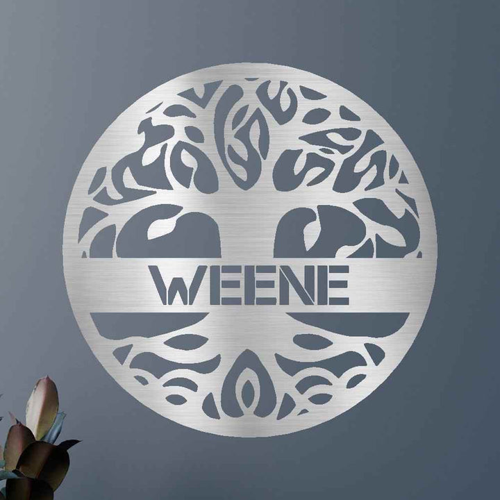 Tree of Life Sign - Custom Metal Sign, Family Tree, Wedding Present - GiFTiFY