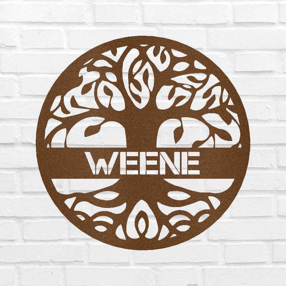 Tree of Life Sign - Custom Metal Sign, Family Tree, Wedding Present - GiFTiFY