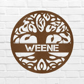 Tree of Life Sign - Custom Metal Sign, Family Tree, Wedding Present - GiFTiFY