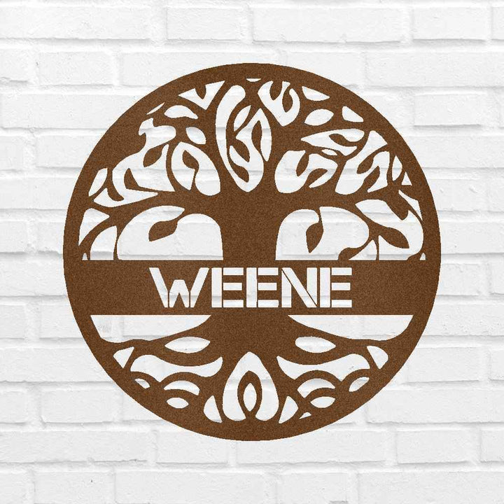 Tree of Life Sign - Custom Metal Sign, Family Tree, Wedding Present - GiFTiFY
