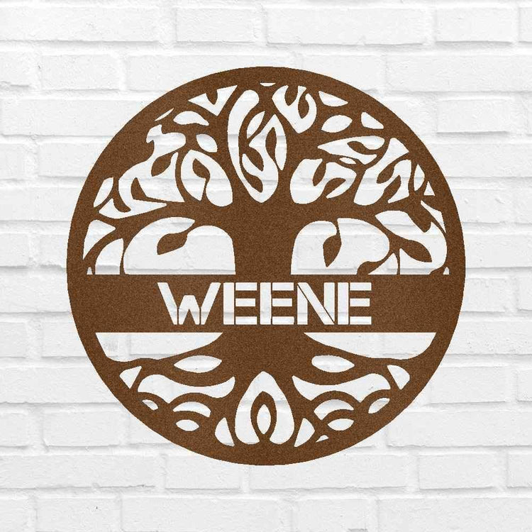 Tree of Life Sign - Custom Metal Sign, Family Tree, Wedding Present - GiFTiFY