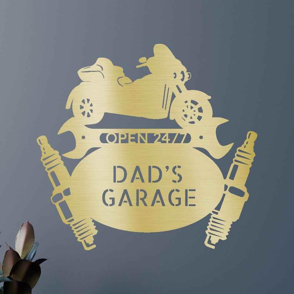 Trike Mechanic Garage Personalized Gifts - Custom Metal Sign - GiFTiFY