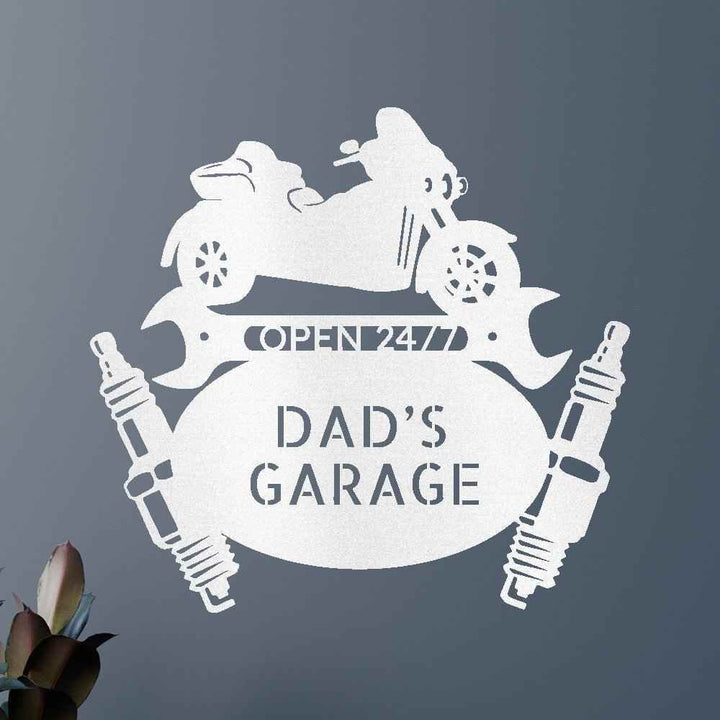 Trike Mechanic Garage Personalized Gifts - Custom Metal Sign - GiFTiFY