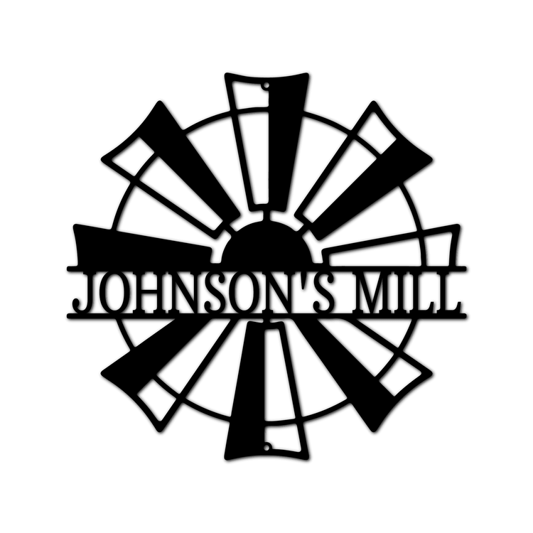 Windmill Personalized Gifts - Custom Metal Sign - GiFTiFY