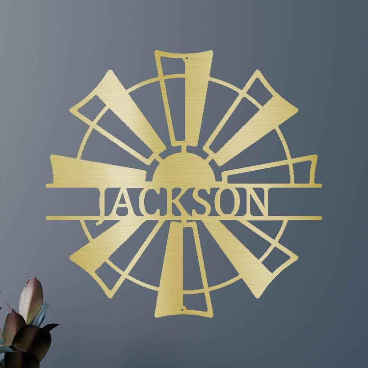 Windmill Personalized Gifts - Custom Metal Sign - GiFTiFY
