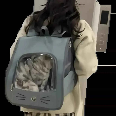 Pet Cat Carrier Bag Cat Backpack Outdoor Breathable Portable Shoulders Bag For Cats Small Dogs Transport Carrier