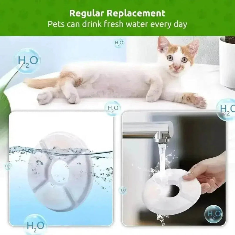 Pet Drinking Fountain with 12pcs Replacement Filters Filters by DSERS