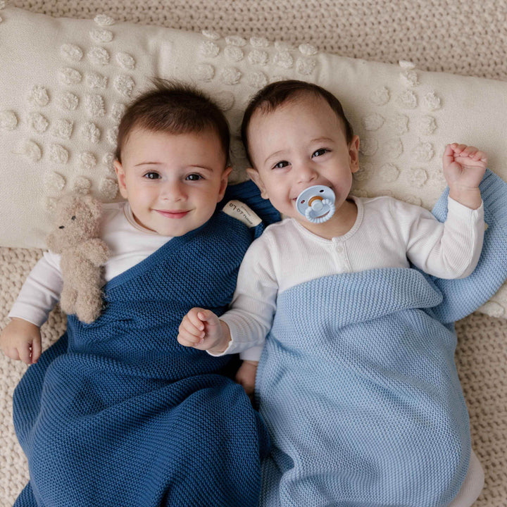 Heritage Knit - 100% Organic Cotton Luxury Knit Baby Swaddle Blanket - GiFTiFY