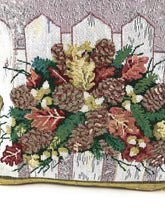 DaDa Bedding Set of 2-Pieces Festive Holiday Fiesta Floral Botanical Tapestry Throw Pillow Covers w/ Inserts - 18" x 18"