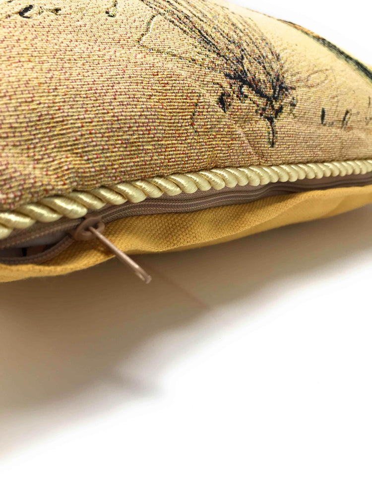 DaDa Bedding Set of 2-Pieces Dragonfly Dreams Nature Garden Tapestry Throw Pillow Covers w/ Inserts - 18" x 18"