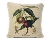 DaDa Bedding Set of 2-Pieces Nectarine Fruits Garden Tapestry Throw Pillow Covers w/ Inserts - 18" x 18"