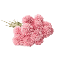 Pink and White Silk Kiku Flowers Bouquet