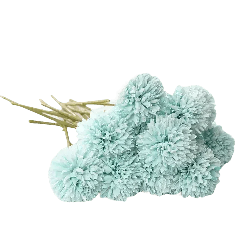 Pink and White Silk Kiku Flowers Bouquet Flower by Yajia Decorative Store