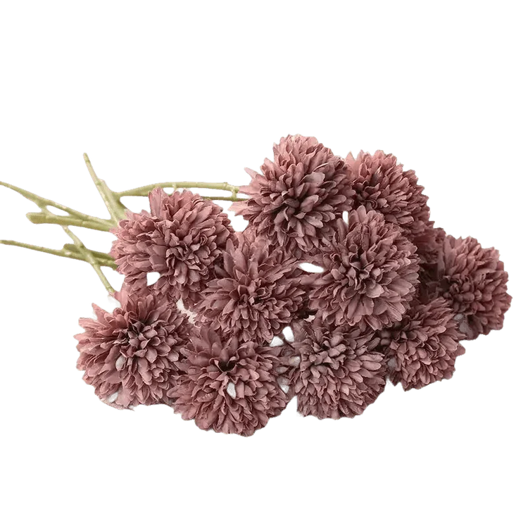 Pink and White Silk Kiku Flowers Bouquet - GiFTiFY