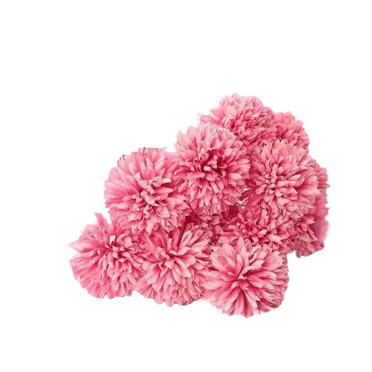 Pink and White Silk Kiku Flowers Bouquet - GiFTiFY