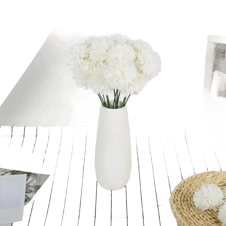 Pink and White Silk Kiku Flowers Bouquet - GiFTiFY