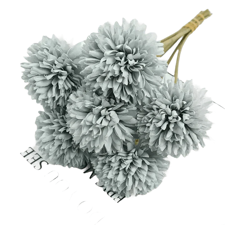 Pink and White Silk Kiku Flowers Bouquet - GiFTiFY