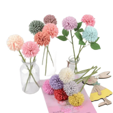 Pink and White Silk Kiku Flowers Bouquet - GiFTiFY