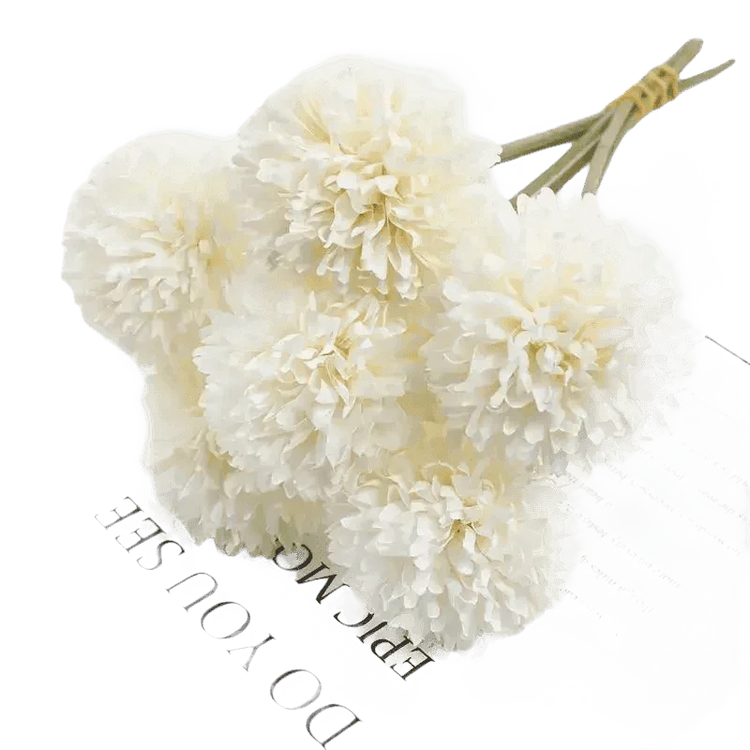 Pink and White Silk Kiku Flowers Bouquet - GiFTiFY