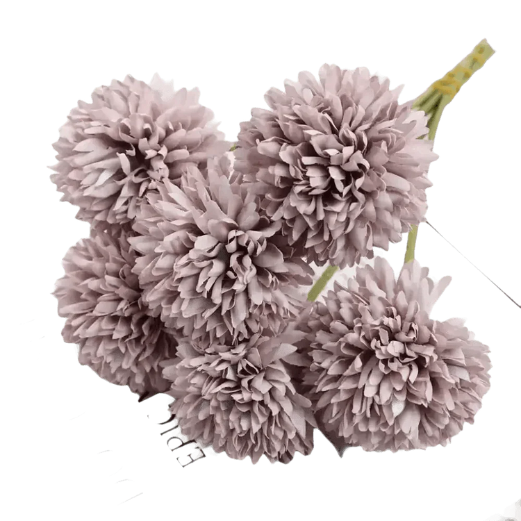 Pink and White Silk Kiku Flowers Bouquet - GiFTiFY