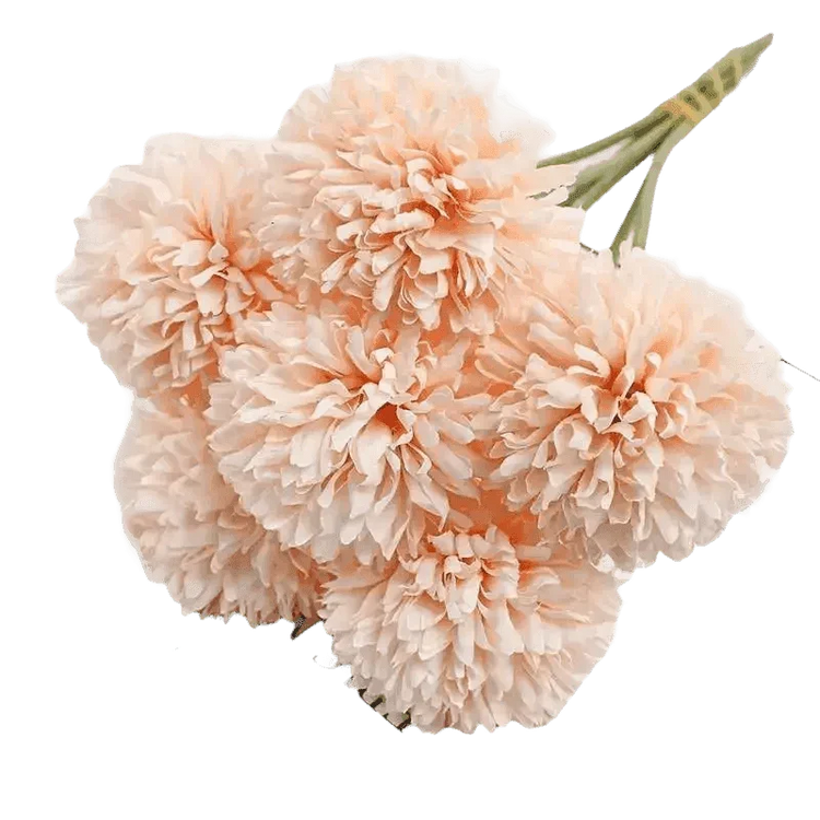 Pink and White Silk Kiku Flowers Bouquet - GiFTiFY