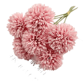 Pink and White Silk Kiku Flowers Bouquet - GiFTiFY