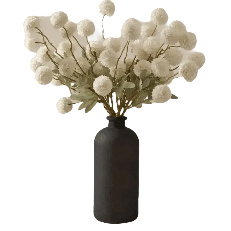 Pink and White Silk Kiku Flowers Bouquet Flower by Yajia Decorative Store