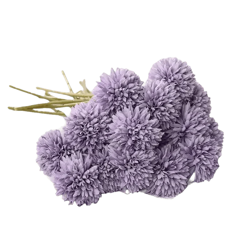 Pink and White Silk Kiku Flowers Bouquet - GiFTiFY