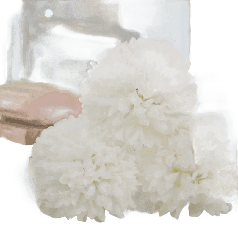 Pink and White Silk Kiku Flowers Bouquet Flower by Yajia Decorative Store