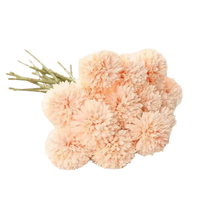 Pink and White Silk Kiku Flowers Bouquet