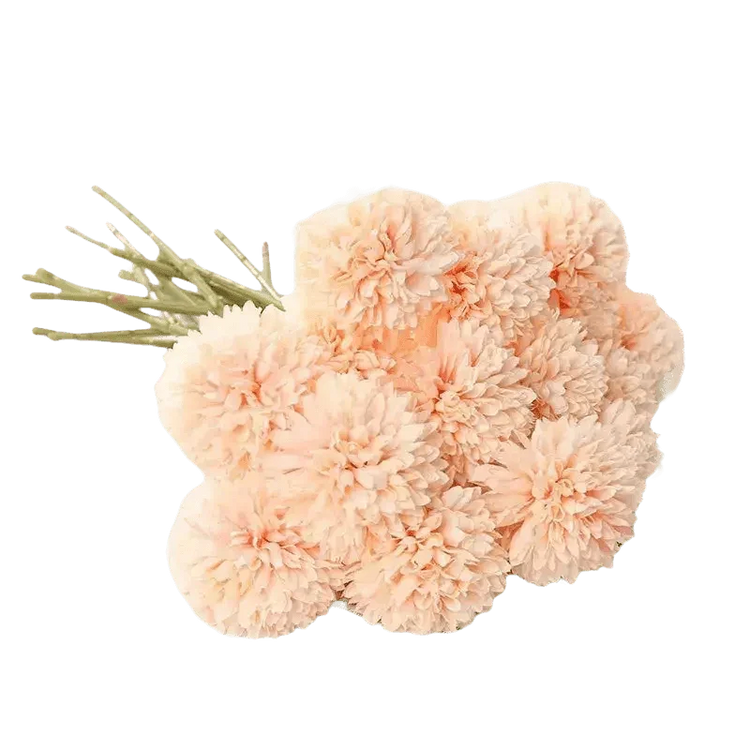 Pink and White Silk Kiku Flowers Bouquet - GiFTiFY