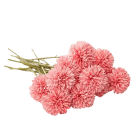 Pink and White Silk Kiku Flowers Bouquet