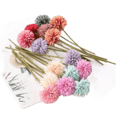 Pink and White Silk Kiku Flowers Bouquet - GiFTiFY