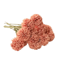 Pink and White Silk Kiku Flowers Bouquet