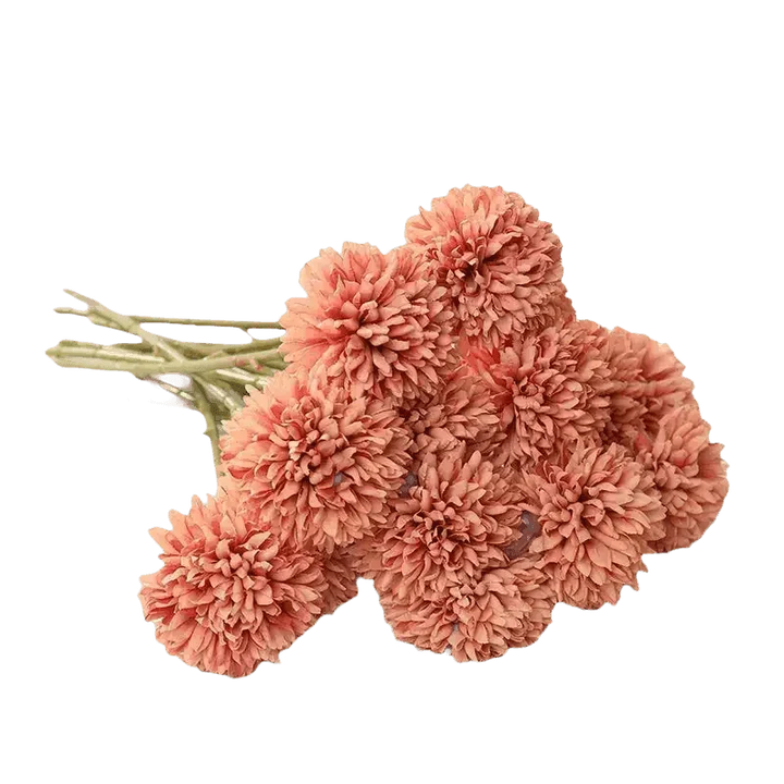 Pink and White Silk Kiku Flowers Bouquet - GiFTiFY