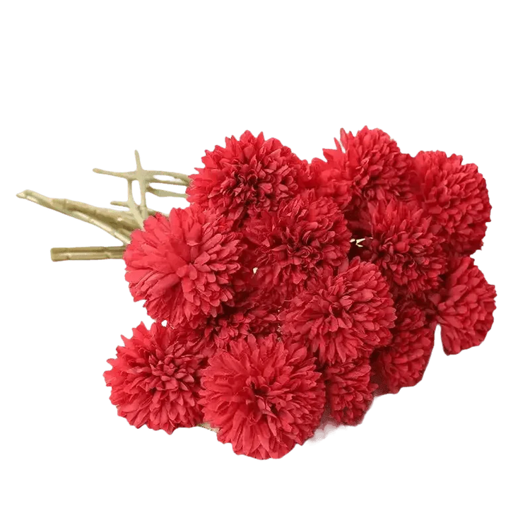 Pink and White Silk Kiku Flowers Bouquet - GiFTiFY