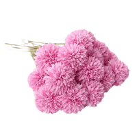 Pink and White Silk Kiku Flowers Bouquet