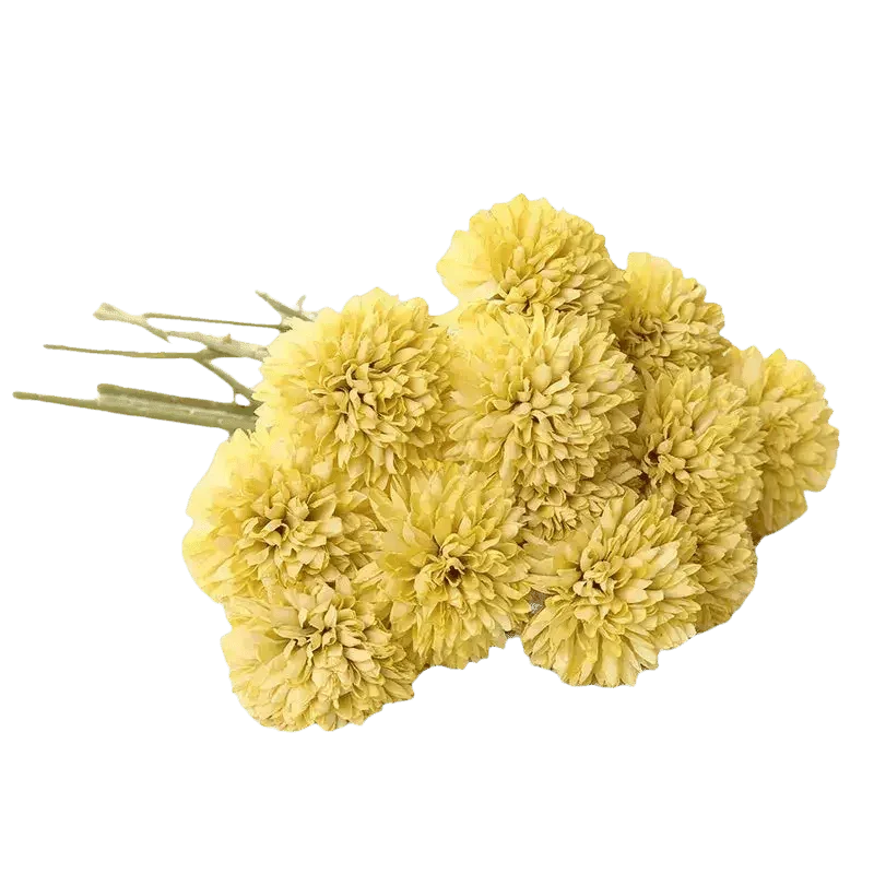 Pink and White Silk Kiku Flowers Bouquet - GiFTiFY