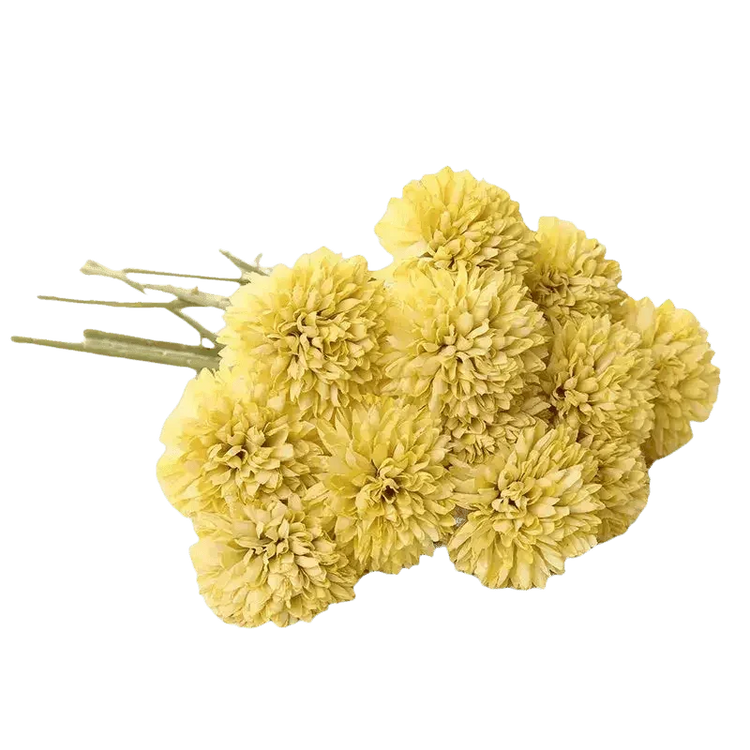 Pink and White Silk Kiku Flowers Bouquet - GiFTiFY